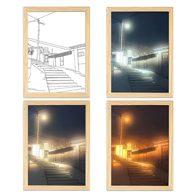 MallNexus™ Modern Led Light Painting