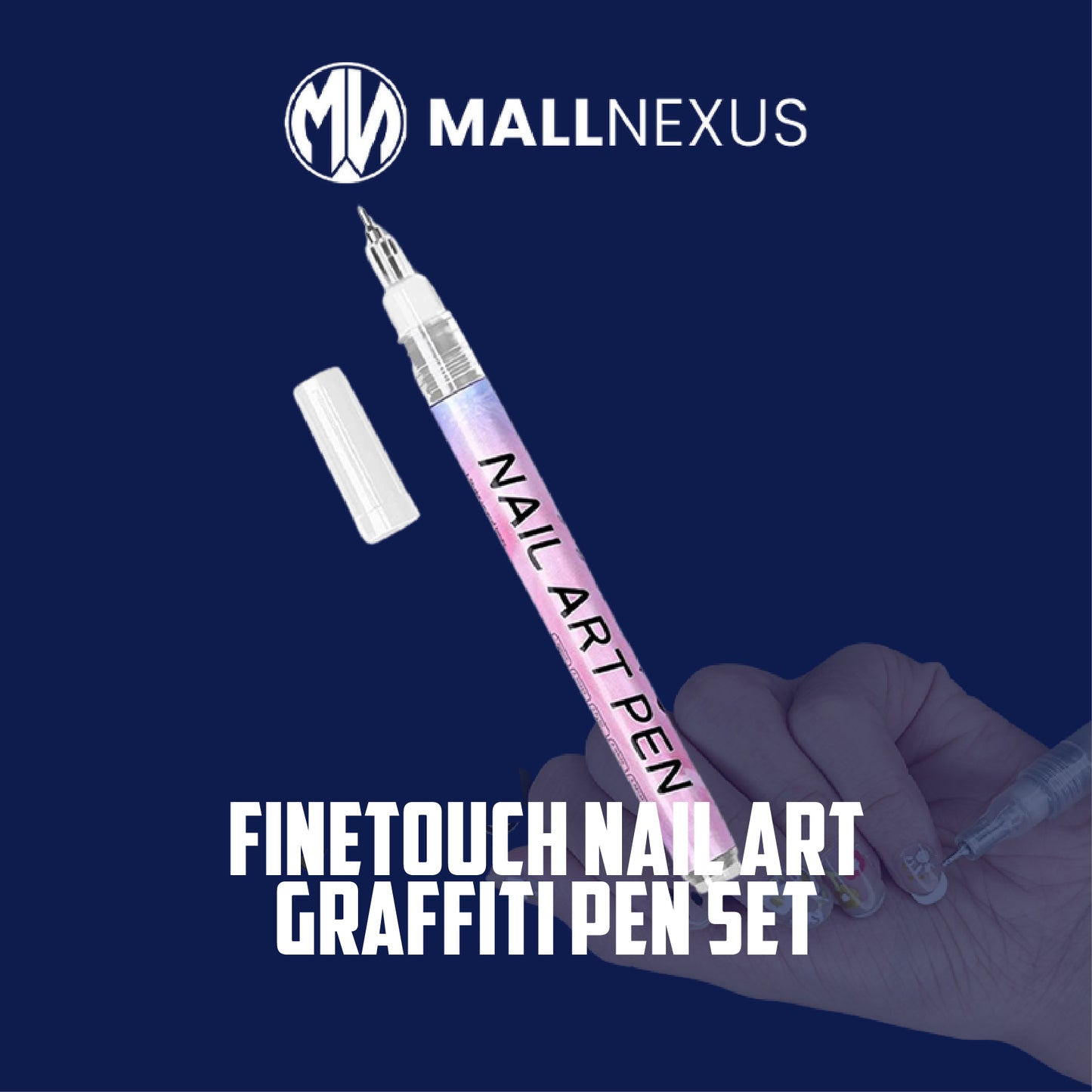 MallNexus™ FineTouch Nail Art Graffiti Pen Set