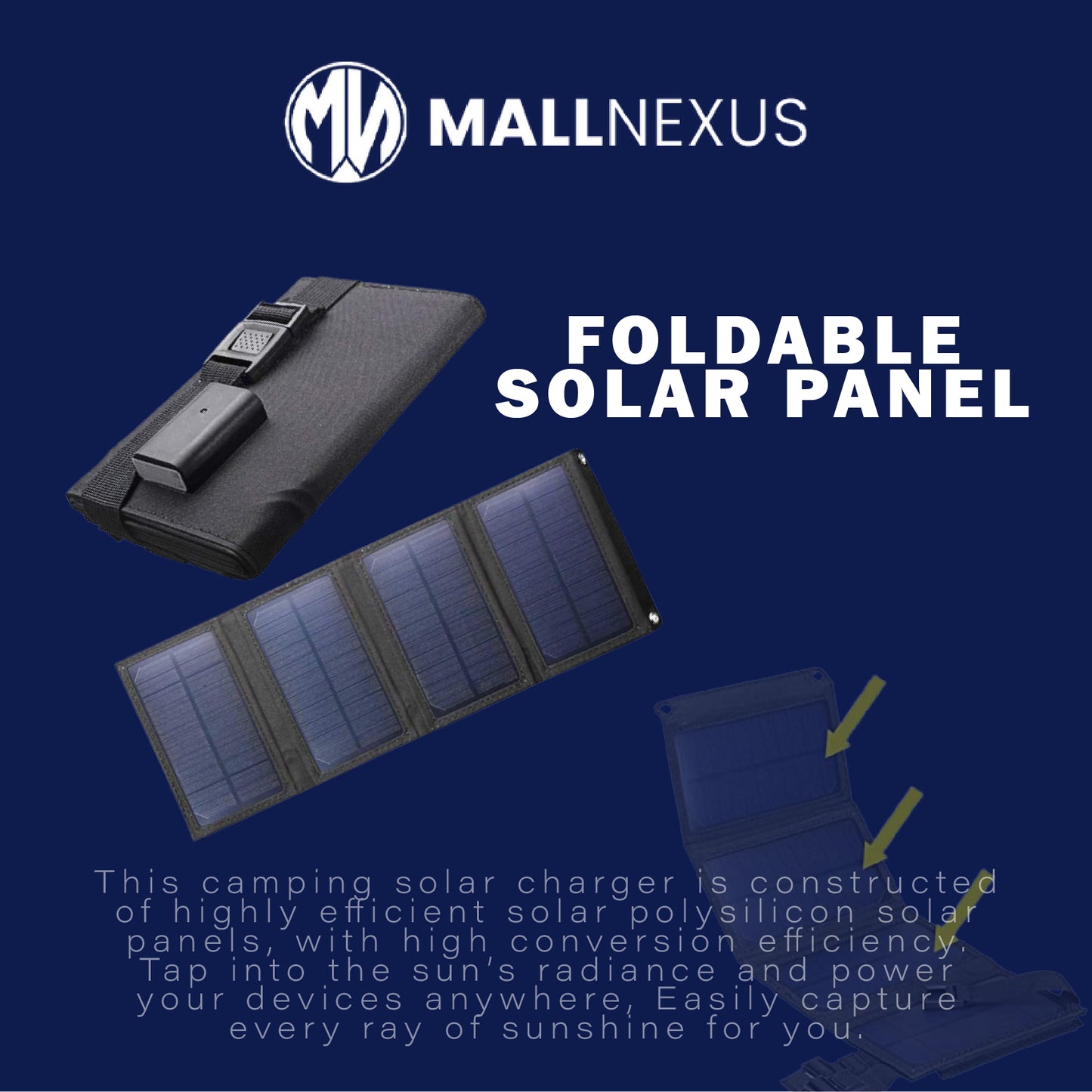 MallNexus™ Foldable Solar Panel