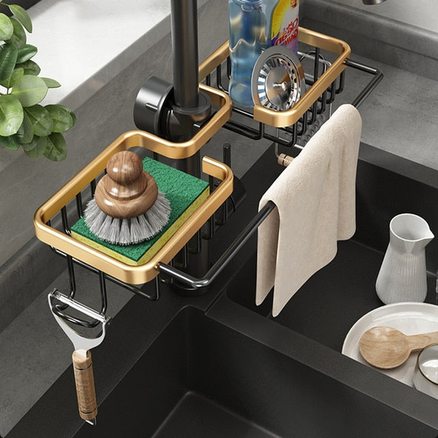 MallNexus™ SinkSaver Aluminum Sponge Rack