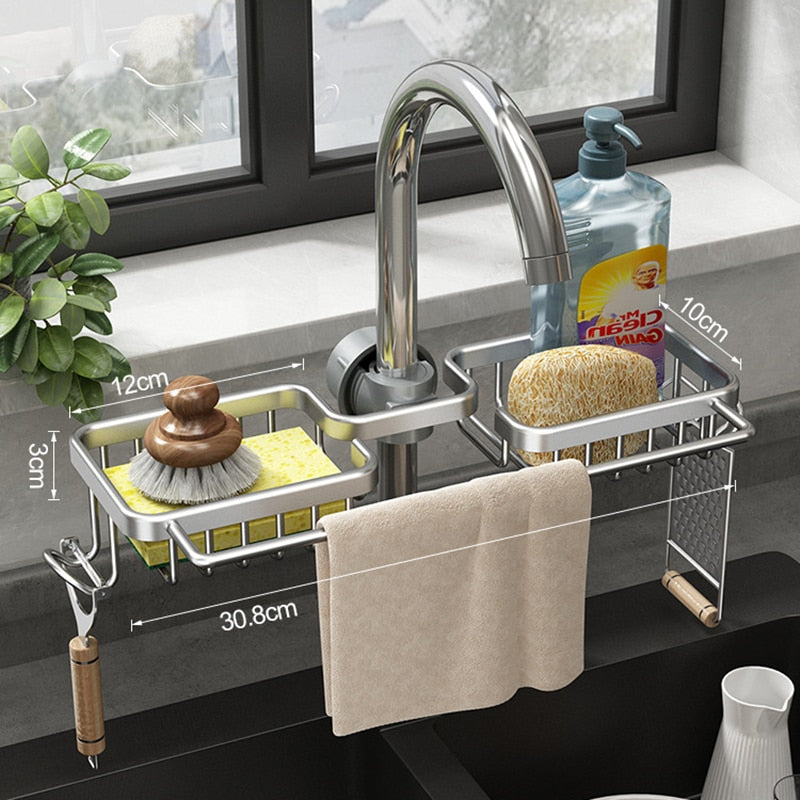 MallNexus™ SinkSaver Aluminum Sponge Rack