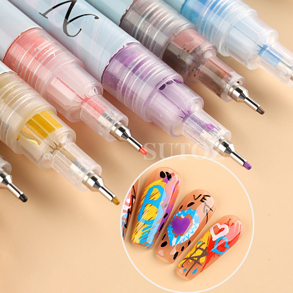 MallNexus™ FineTouch Nail Art Graffiti Pen Set