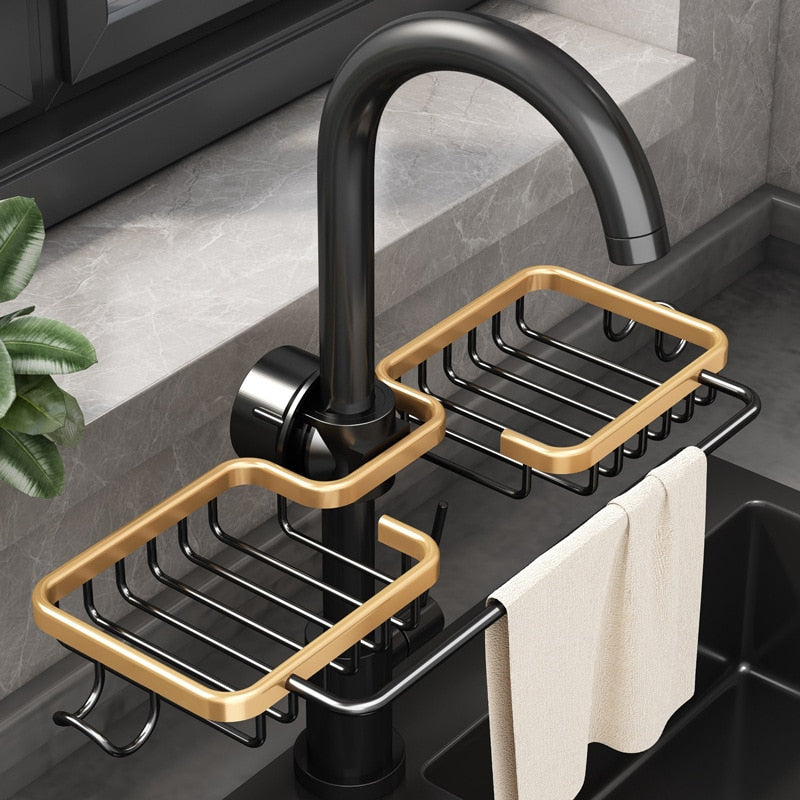MallNexus™ SinkSaver Aluminum Sponge Rack