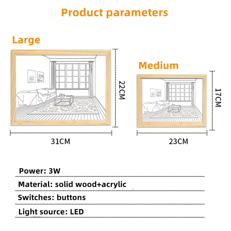MallNexus™ Modern Led Light Painting