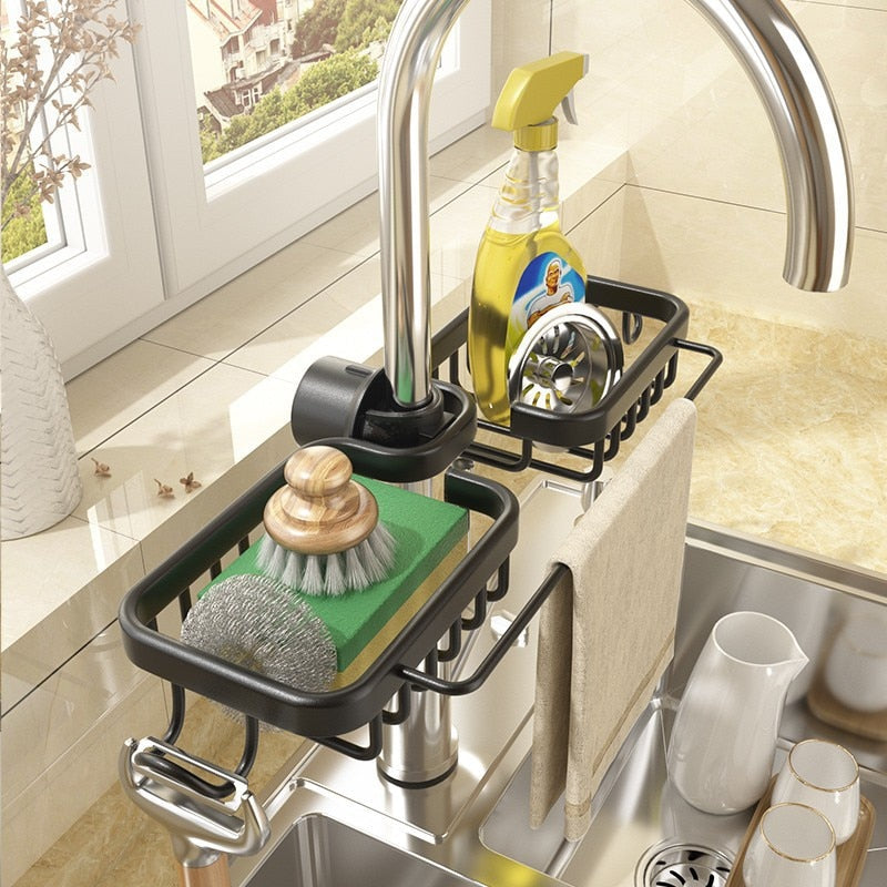 MallNexus™ SinkSaver Aluminum Sponge Rack