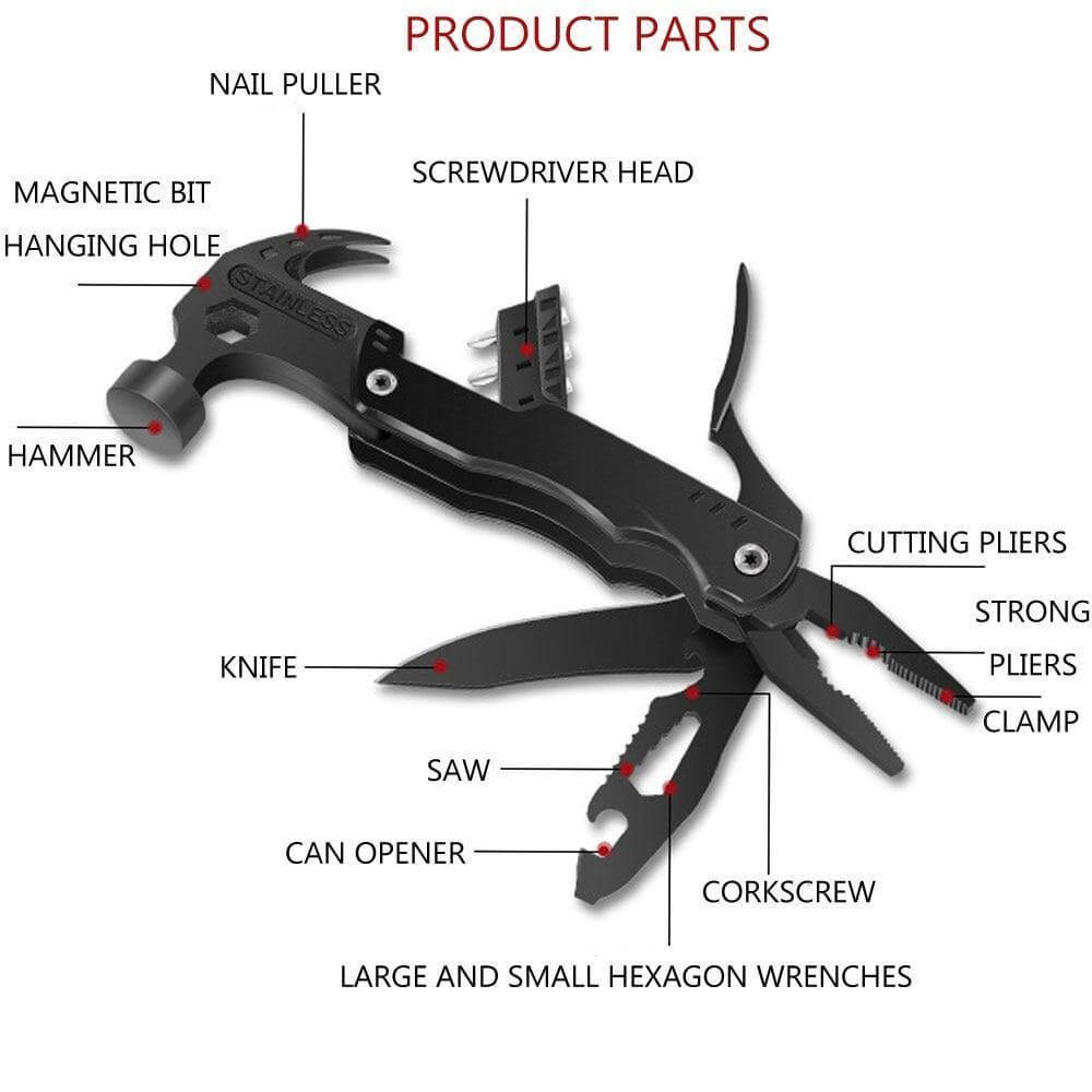 MallNexus™ HammerPro 14-in-1 Multi-Tool