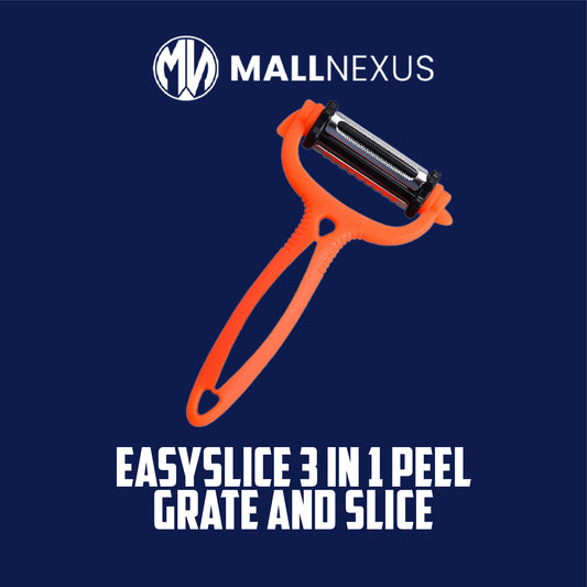 MallNexus™ EasySlice 3 in 1 Peel Grate and Slice
